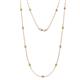 1 - Asta (11 Stn/2.7mm) Peridot on Cable Necklace 