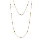 1 - Asta (11 Stn/2.7mm) Yellow and White Diamond on Cable Necklace 