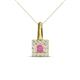 1 - Angela Pink Sapphire and Diamond Pendant 