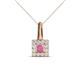 1 - Angela Pink Sapphire and Diamond Pendant 