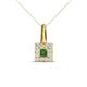 1 - Angela Green Garnet and Diamond Pendant 