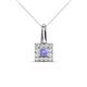 1 - Angela Tanzanite and Diamond Pendant 