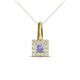 1 - Angela Tanzanite and Diamond Pendant 