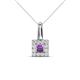1 - Angela Amethyst and Diamond Pendant 
