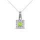 1 - Angela Peridot and Diamond Pendant 