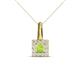 1 - Angela Peridot and Diamond Pendant 