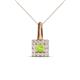 1 - Angela Peridot and Diamond Pendant 