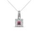 1 - Angela Rhodolite Garnet and Diamond Pendant 