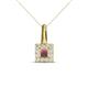 1 - Angela Rhodolite Garnet and Diamond Pendant 