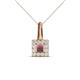 1 - Angela Rhodolite Garnet and Diamond Pendant 