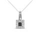 1 - Angela Black and White Diamond Pendant 