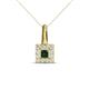 1 - Angela Emerald and Diamond Pendant 