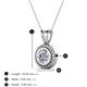 3 - Juliya 6.50 mm Round Forever Brilliant Moissanite Rope Edge Bezel Set Solitaire Pendant Necklace 
