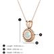 3 - Juliya 5.00 mm Round Opal Rope Edge Bezel Set Solitaire Pendant Necklace 