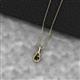 2 - Caron 4.00 mm Round Black Diamond Solitaire Love Knot Pendant Necklace 