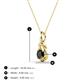 3 - Caron 4.00 mm Round Black Diamond Solitaire Love Knot Pendant Necklace 