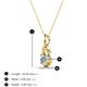 3 - Caron 4.00 mm Round Diamond Solitaire Love Knot Pendant Necklace 