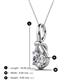 3 - Caron 6.50 mm Round Diamond Solitaire Love Knot Pendant Necklace 