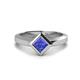 1 - Emilia 6.00 mm Princess Cut Tanzanite Solitaire Engagement Ring 