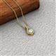 2 - Lauren 4.00 mm Round Opal and Diamond Accent Teardrop Pendant Necklace 