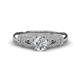1 - Shirlyn 1.57 ctw Classic GIA Certified Natural Diamond Accented Lab Grown Diamonds Solitaire Plus Engagement Ring 