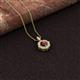 2 - Carmel 5.00 mm Cushion Cut Red Garnet and Round Diamond Scallop Frame Halo Pendant Necklace 