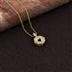 2 - Carmel Semi Mount Round Diamond Scallop Frame Halo Pendant Necklace Setting 