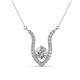 1 - Lyra 6.00 mm Round Forever Brilliant Moissanite and Diamond Accent Pendant Necklace 