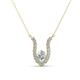 1 - Lauren 4.00 mm Round Forever Brilliant Moissanite and Diamond Accent Pendant Necklace 