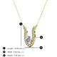 3 - Lauren 4.00 mm Round Forever Brilliant Moissanite and Diamond Accent Pendant Necklace 