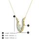 3 - Lauren 4.00 mm Round Opal and Diamond Accent Pendant Necklace 