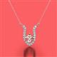 2 - Lauren 5.00 mm Round Morganite and Diamond Accent Pendant Necklace 