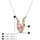 3 - Lauren 5.00 mm Round Morganite and Diamond Accent Pendant Necklace 