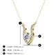 3 - Lauren 5.00 mm Round Forever Brilliant Moissanite and Diamond Accent Pendant Necklace 