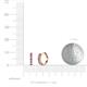 2 - Aricia Petite Pink Sapphire and Lab Grown Diamond Hoop Earrings 