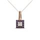 1 - Angela Blue Sapphire and Diamond Pendant 