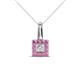 1 - Angela Pink Sapphire and Diamond Pendant 