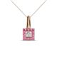 1 - Angela Pink Sapphire and Diamond Pendant 