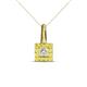 1 - Angela Yellow Sapphire and Diamond Pendant 