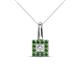 1 - Angela Green Garnet and Diamond Pendant 