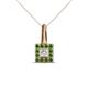 1 - Angela Green Garnet and Diamond Pendant 