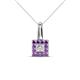 1 - Angela Amethyst and Diamond Pendant 