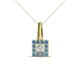 1 - Angela Blue Topaz and Diamond Pendant 