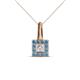 1 - Angela Blue Topaz and Diamond Pendant 