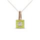 1 - Angela Peridot and Diamond Pendant 