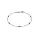 1 - Aizza (5 Stn/2.7mm) Blue Sapphire Station Bracelet 