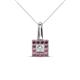 1 - Angela Rhodolite Garnet and Diamond Pendant 