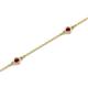 2 - Aizza (5 Stn/2.7mm) Ruby Station Bracelet 