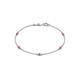 1 - Aizza (5 Stn/2.7mm) Pink Tourmaline Station Bracelet 