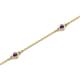 2 - Aizza (5 Stn/2.7mm) Amethyst Station Bracelet 
